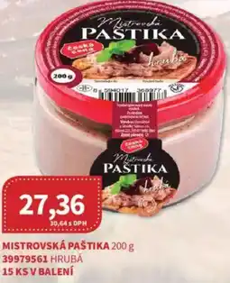 Kubík potraviny Mistrovská paštika nabídka