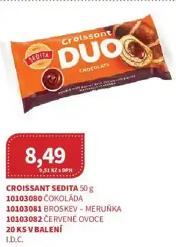 Kubík potraviny Croissant sedita nabídka