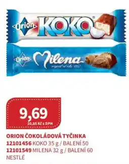Kubík potraviny Orion čokoládová tyčinka nabídka