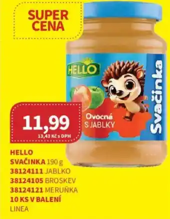 Kubík potraviny Hello svačinka nabídka