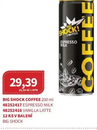 Kubík potraviny Big shock coffee nabídka