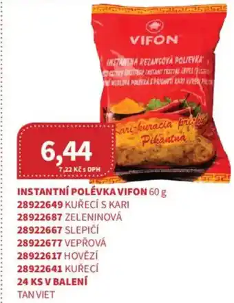 Kubík potraviny Instantní polévka vifon nabídka