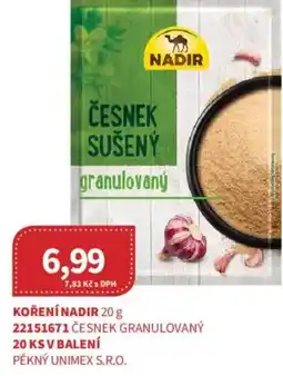 Kubík potraviny Koření nadir nabídka