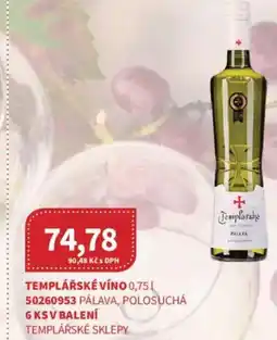 Kubík potraviny Templářské víno nabídka