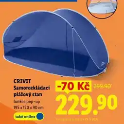 Lidl CRIVIT Samorozkládací plážový stan nabídka