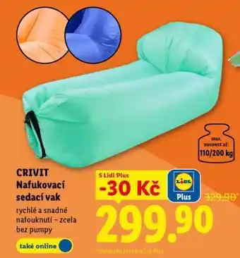 CRIVIT Nafukovací sedací vak