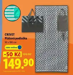 Lidl CRIVIT PLÁŽOVÁ PODLOŽKA nabídka