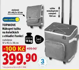 Lidl TOPMOVE Nákupní taška na kolečkách s chladicí funkcí nabídka