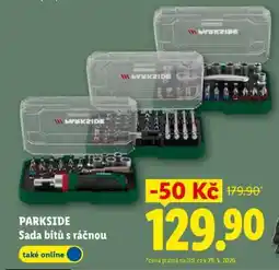 Lidl PARKSIDE SADA BITŮ S RÁČNOU nabídka