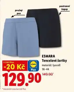 Lidl ESMARA Tencelové šortky nabídka