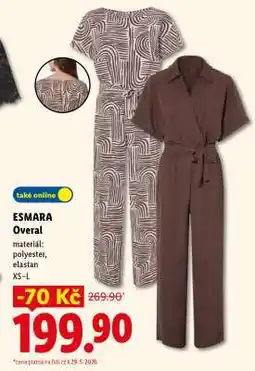 Lidl ESMARA OVERAL nabídka
