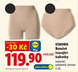 Lidl ESMARA BEZEŠVÉ TVARUJÍCÍ KALHOTKY nabídka