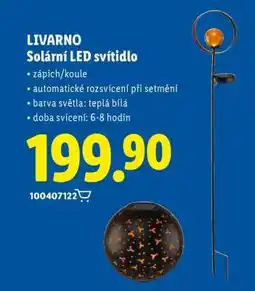 Lidl LIVARNO Solární LED svítidlo nabídka
