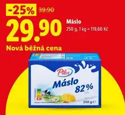 Lidl Máslo Pilos 82% tuku nabídka