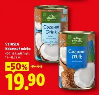 Lidl VITASIA Kokosové mléko nabídka