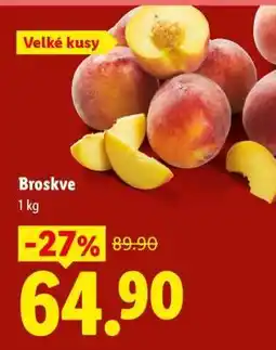 Lidl Broskve nabídka