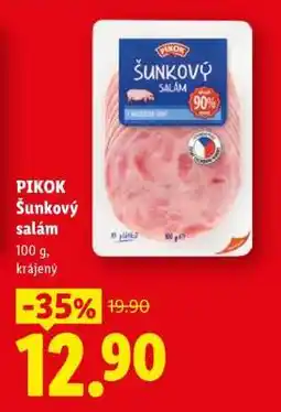 Lidl PIKOK ŠUNKOVÝ SALÁM nabídka