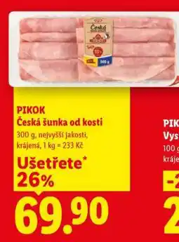 Lidl Pikok ČESKÁ ŠUNKA OD KOSTI nabídka