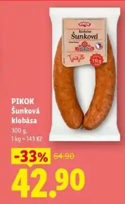 Lidl Pikok Šunková Klobása nabídka