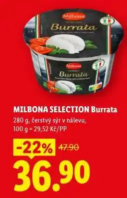 Lidl MILBONA SELECTION Burrata nabídka