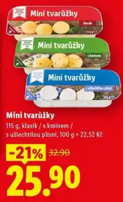 Lidl MINI TVARŮŽKY nabídka