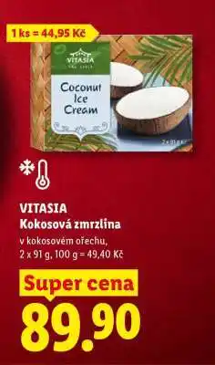 Lidl VITASIA Kokosová zmrzlina nabídka