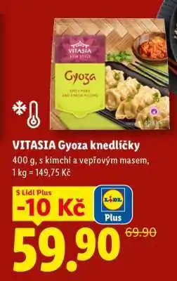 Lidl VITASIA Gyoza knedlíčky nabídka