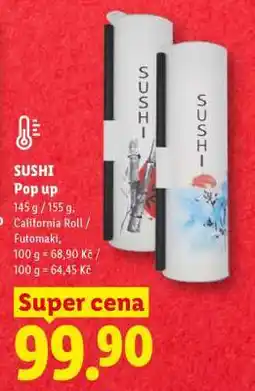 Lidl SUSHI Pop up nabídka