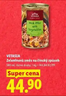 Lidl VITASIA Zeleninová směs na čínský způsob nabídka