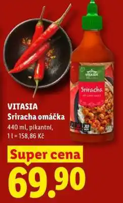 Lidl VITASIA Sriracha omáčka nabídka
