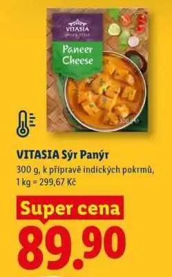 Lidl VITASIA Sýr Panýr nabídka
