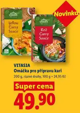 Lidl VITASIA Omáčka pro přípravu kari nabídka