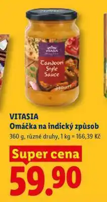 Lidl VITASIA Omáčka na indický způsob nabídka