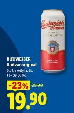 Lidl Budweiser Budvar original nabídka
