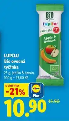 Lidl LUPILU Bio ovocná tyčinka nabídka