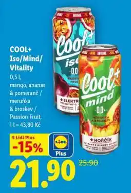 Lidl COOL+ Iso/Mind/Vitality nabídka