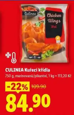Lidl Culinea Kuřecí křídla nabídka