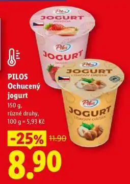 Lidl Pilos OCHUCENÝ JOGURT nabídka