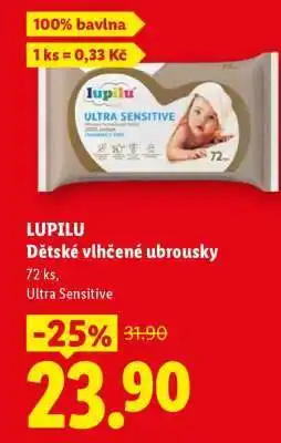 Lidl LUPILU DĚTSKÉ VLHČENÉ UBROUSKY nabídka