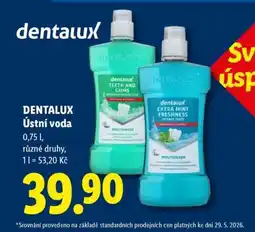 Lidl Dentalux ÚSTNÍ VODA nabídka
