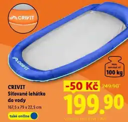 Lidl CRIVIT SÍŤOVANÉ LEHÁTKO DO VODY nabídka