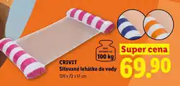 Lidl CRIVIT SÍŤOVANÉ LEHÁTKO DO VODY nabídka