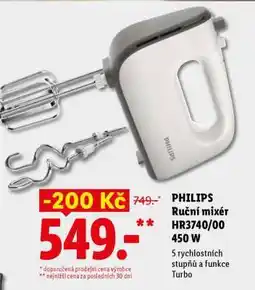 Lidl PHILIPS Ruční mixér HR3740/00 nabídka