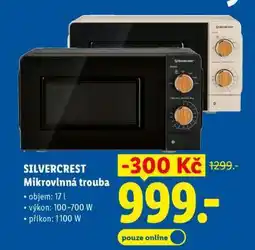 Lidl SilverCrest Mikrovlnná trouba nabídka