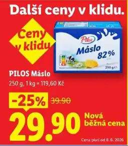 Lidl PILOS MÁSLO nabídka