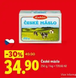 Lidl České máslo nabídka