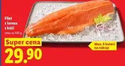 Lidl Filet z lososa s kůží nabídka