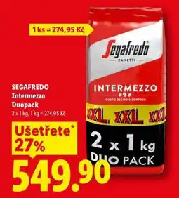 Lidl SEGAFREDO Intermezzo Duopack nabídka