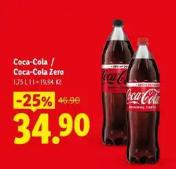 Lidl COCA-COLA, COCA-COLA ZERO nabídka