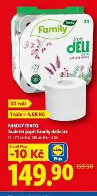 Lidl FAMILY TENTO nabídka